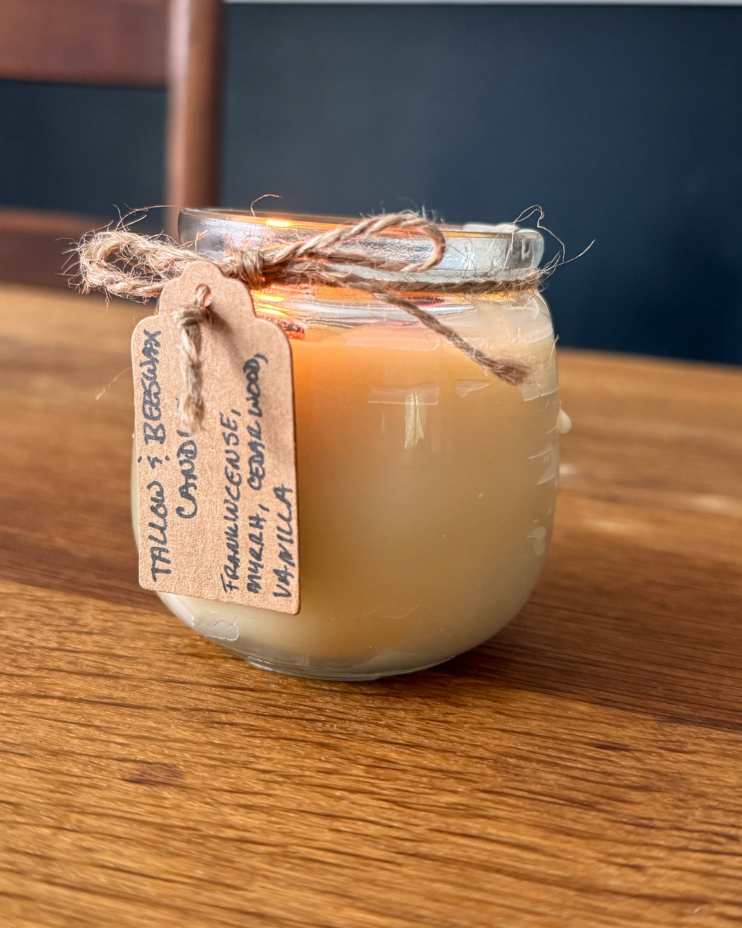 Tallow + Besswax Candle