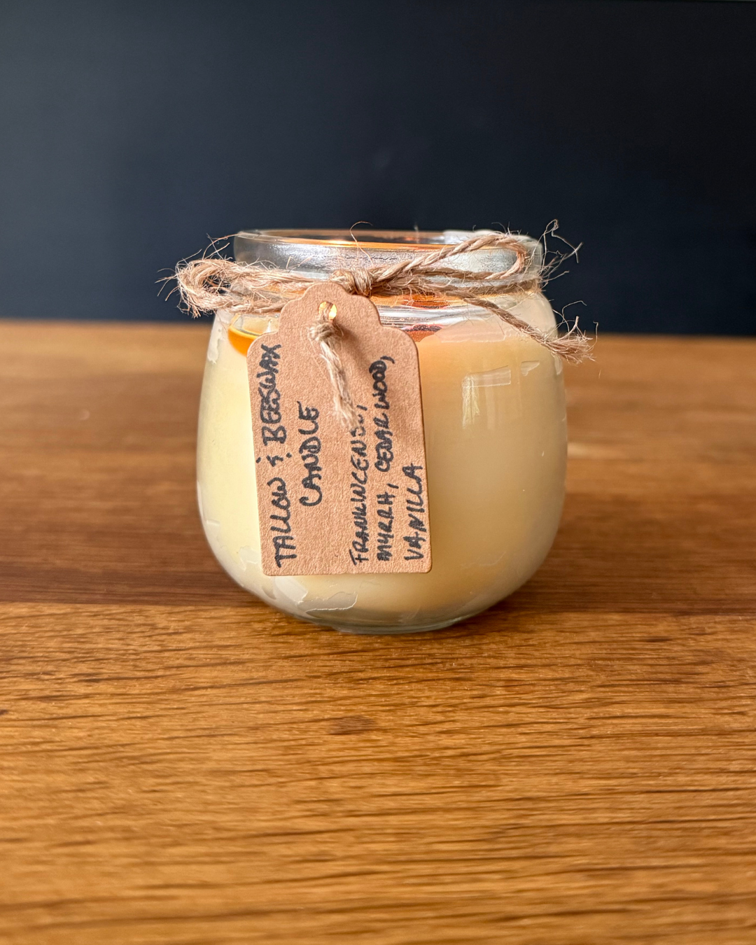 Tallow + Besswax Candle